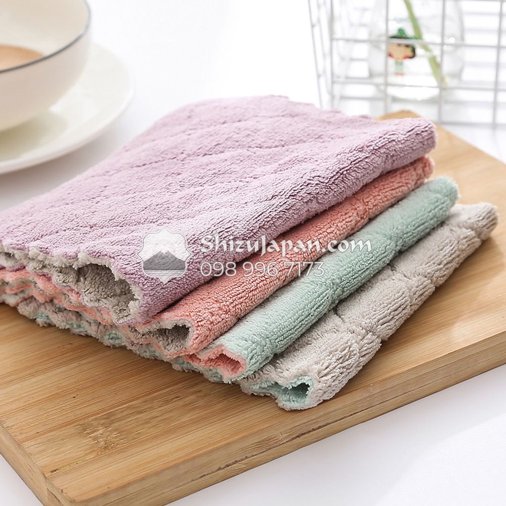 Khăn San Hô Lau Bếp Đa Năng Siêu Mềm Siêu Thấm Hút