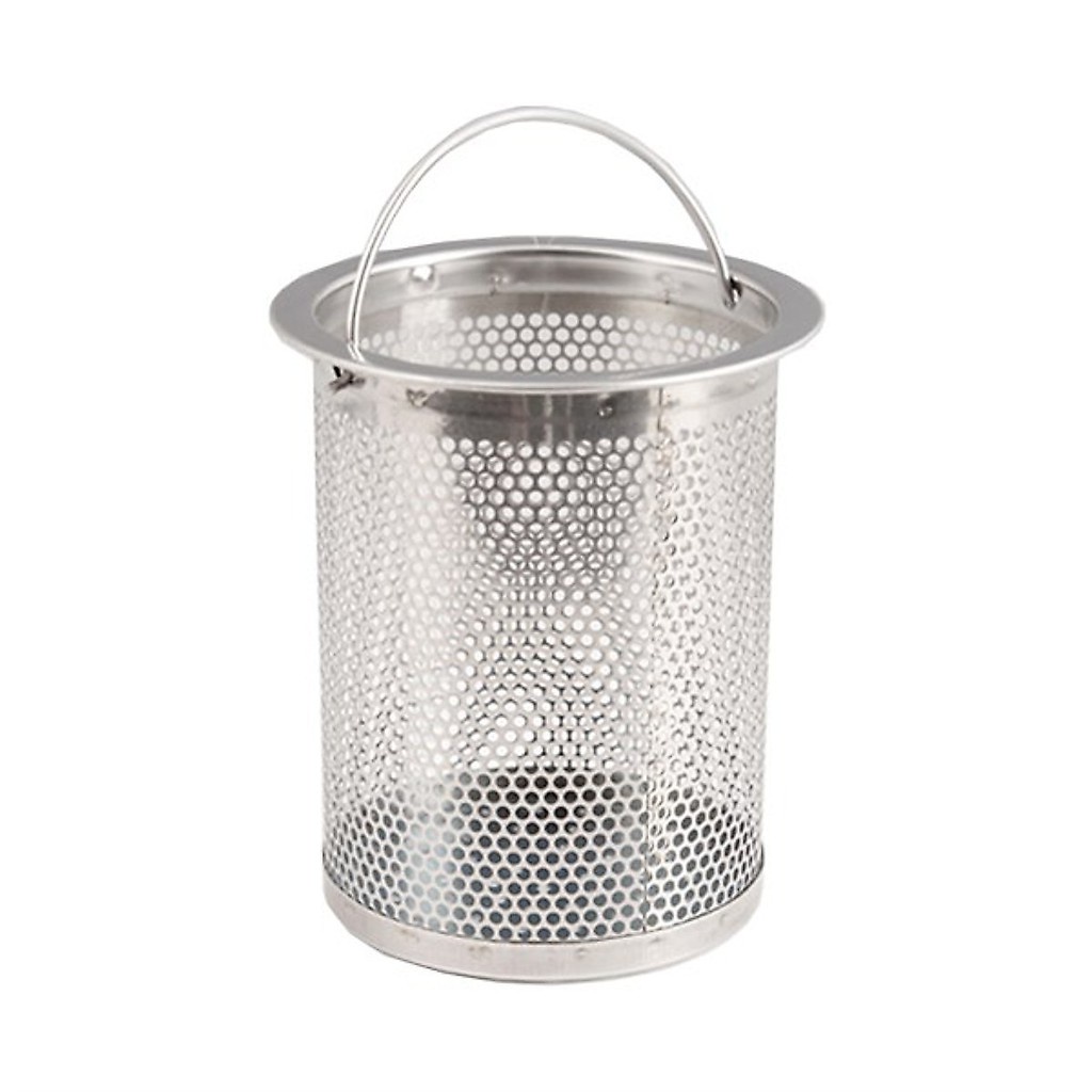 GIỎ LỌC RÁC INOX BỒN RỬA CHÉN CÓ NẮP ĐẬY