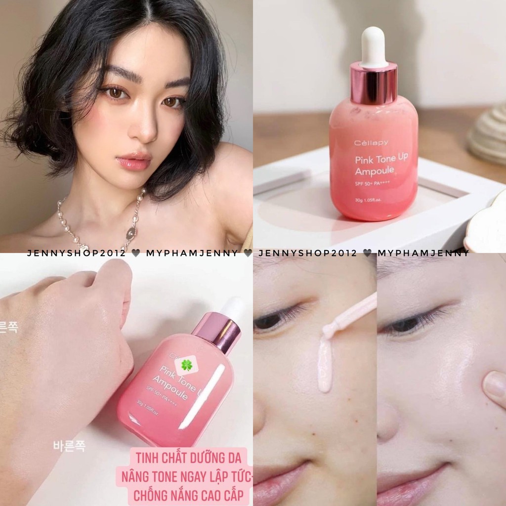 Tinh Chất Dưỡng Trắng Cellapy Pink Tone Up Ampoule