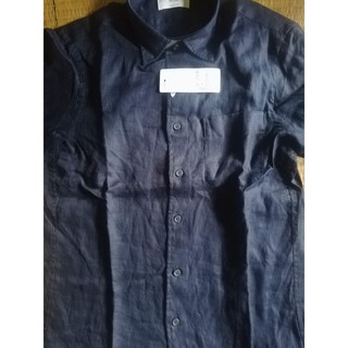 Áo sơ mi vải lanh Uniqlo