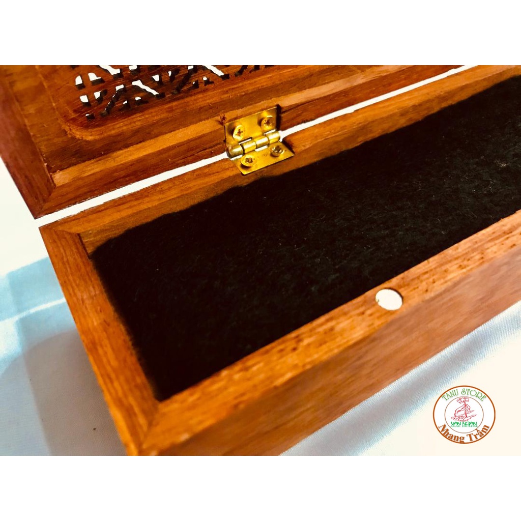 HỘP CHỮ NHẬT XÔNG NHANG TRẦM (MẪU LỚN)- CÓ NGĂN CHỨA NHANG VÀ NGĂN XÔNG NHANG, RẤT TIỆN LỢI VÀ SANG TRỌNG- TANU STORE