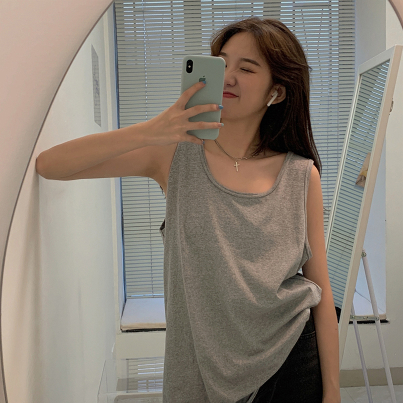 Áo Tank Top Sát Nách Cổ Tròn Nhiều Màu Sắc Thời Trang Mùa Hè