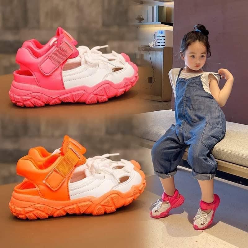 Giày Sandal Chống Trượt Mùa Hè Cho Bé 2021 Đế Mềm Bằng Su Không Hôi Chân| Giày Quai Hậu Thời Trang Cho Bé