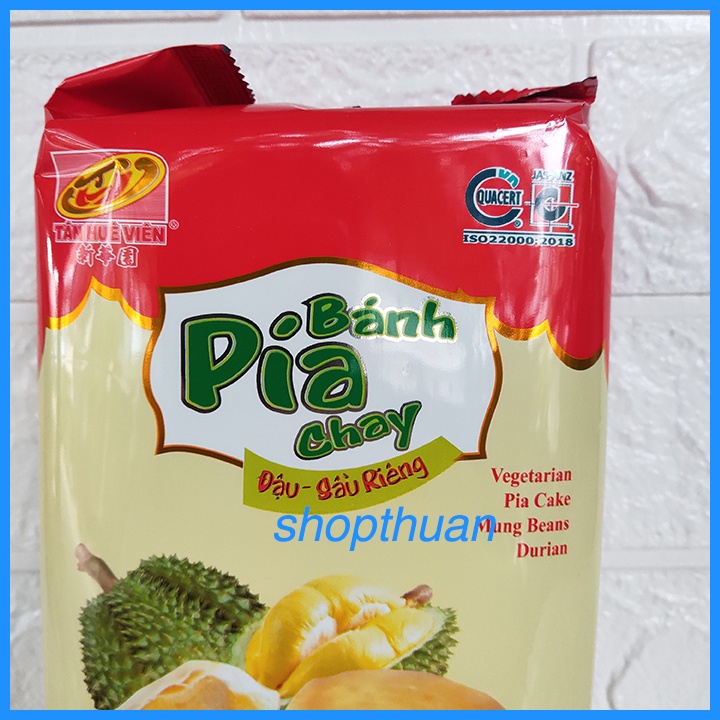 Bánh pía chay Đậu Sầu Riêng 400g  - Tân Huê Viên