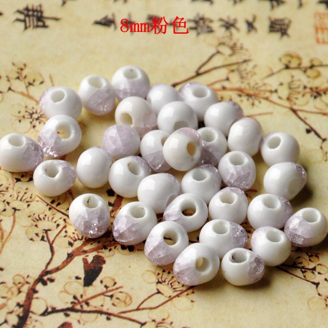 Gói 25 viên gốm lấp lánh 8mm