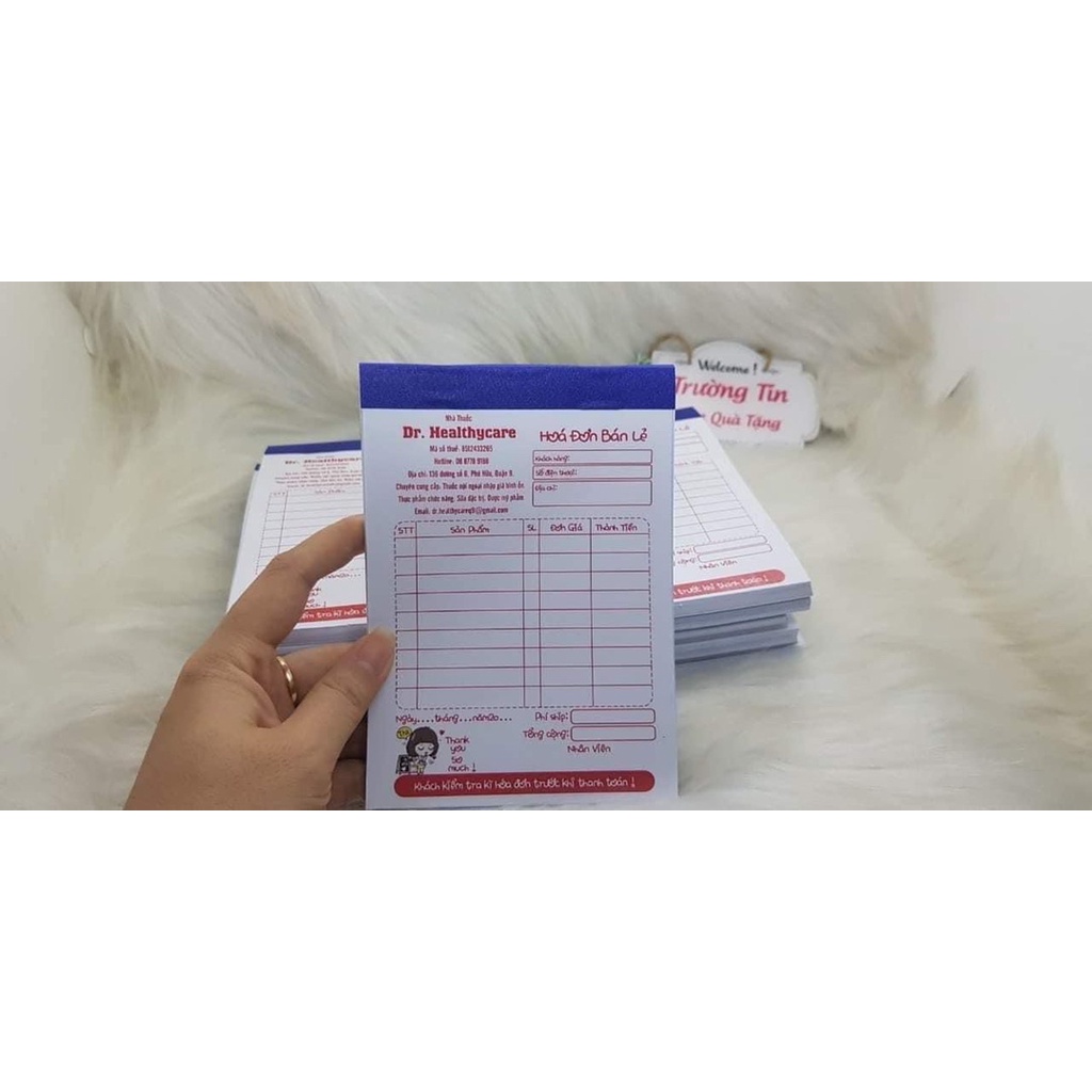 HOÁ ĐƠN 2 LIÊN IN THEO YÊU CẦU