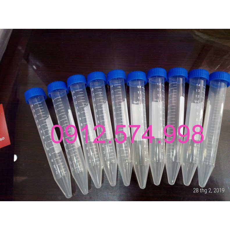 10 Ống nghiệm máy quay li tâm 15ml
