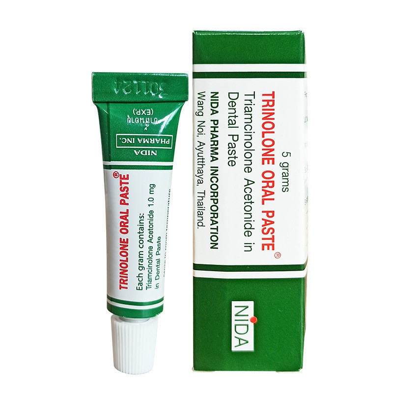 [Hiệu Quả 100%] Kem Bôi Nhiệt Miệng Trinolone Oral Paste - NIDA 5g Thái Lan - Được Người Thái tin dùng