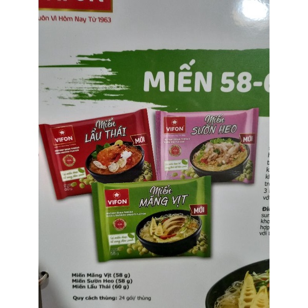 Miến sườn heo, miến măng vịt, miến lẩu thái Vifon