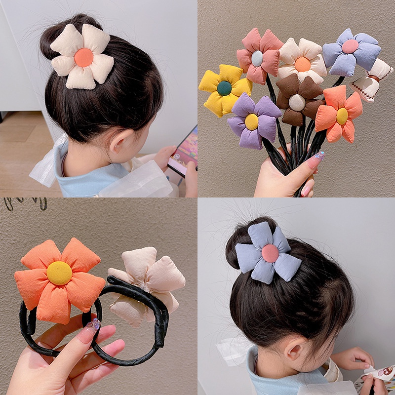 Dây Quấn Tóc Hoa Cho Bé Gái, Phụ Kiện Tóc Cho Bé Phong Cách Hàn Quốc
