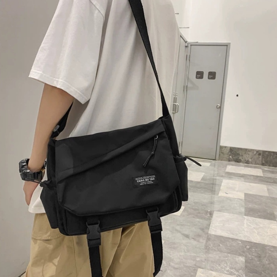 Túi đeo chéo đi học LIPANO vải thun mềm chống nước 2 lớp giá rẻ