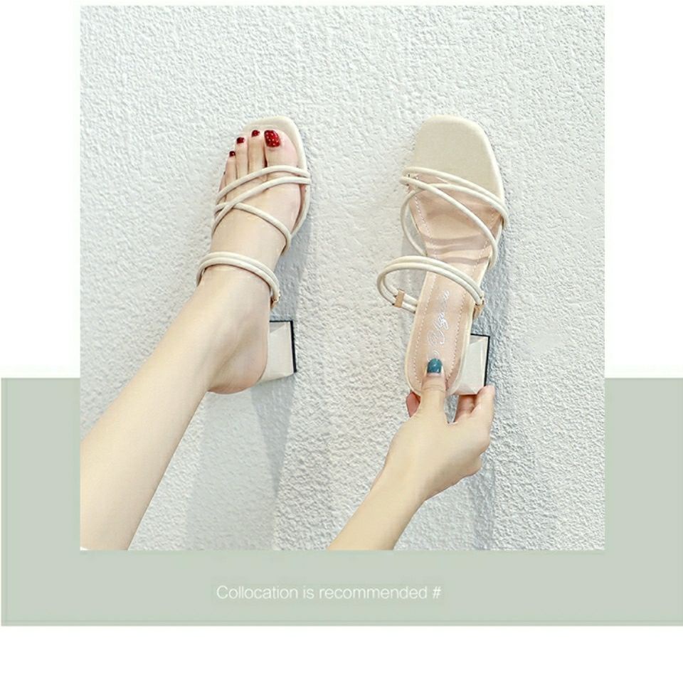 Giày Sandal Cao Gót Mùa Hè 2022 Hợp Thời Trang Có Size Nhỏ Cho Nữ