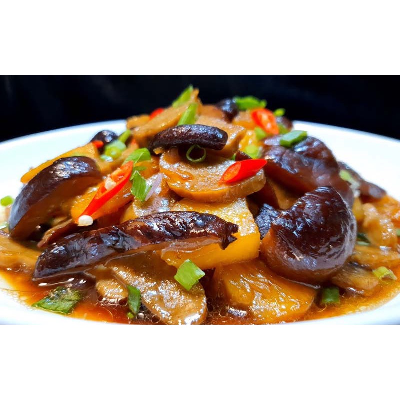 Shiitake Mushroom - Nấm Hương SPICESUPPLY Việt Nam nấm Đông Cô sấy dùng hầm canh, nấu súp siêu ngon Hũ 40g