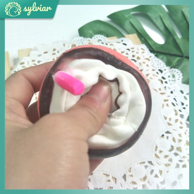 Đồ chơi squishy Giảm Stress Hình Ly Cà Phê Và Kem Dễ Thương Cho Bé