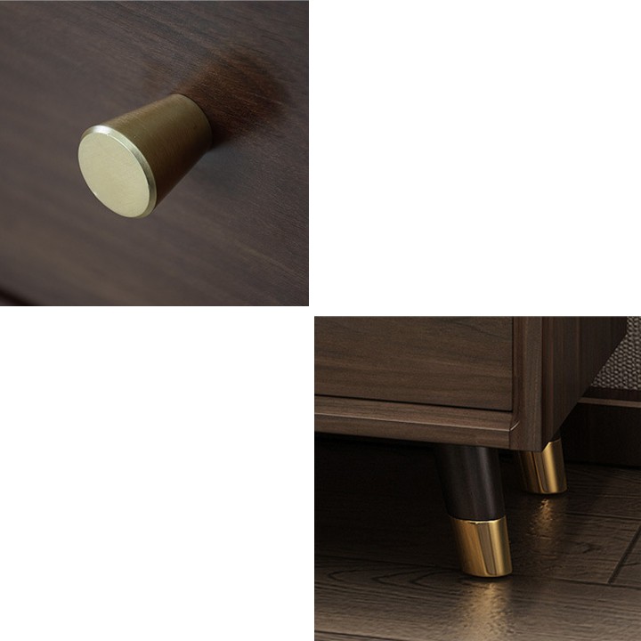 Bàn phấn gỗ óc chó cao cấp, Bàn trang điểm gỗ óc chó tân cổ điển BAH036 9386 STORE