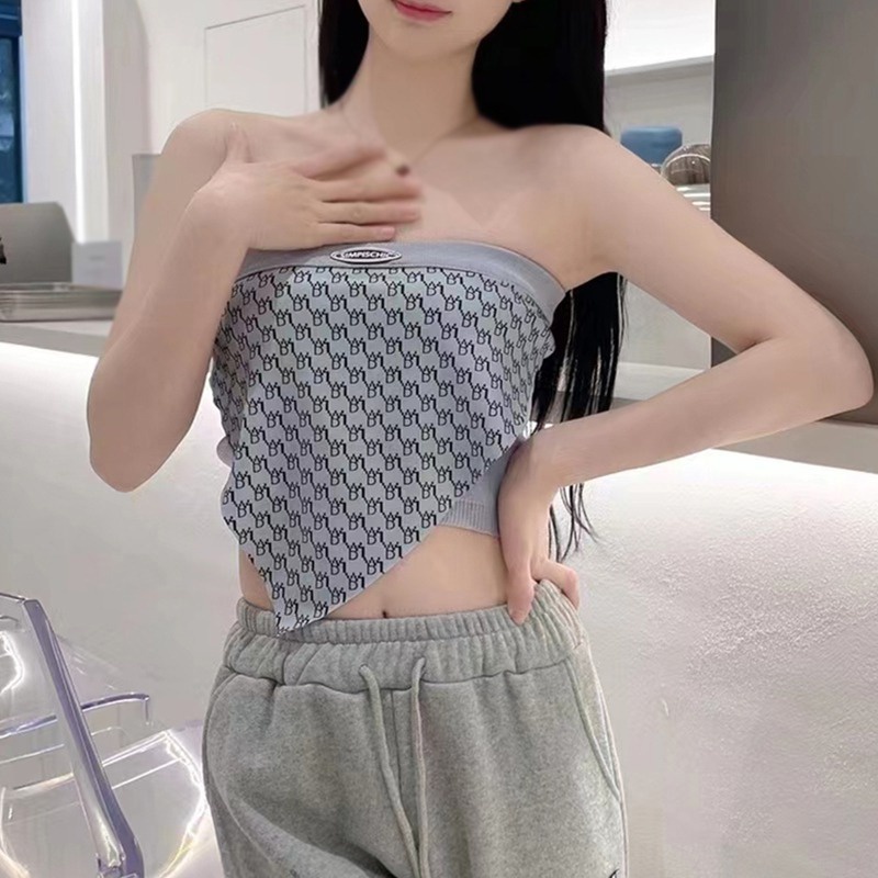 Áo Ống Không Tay Thiết Kế Không Đồng Đều Quyến Rũ Thời Trang Theo Phong Cách Hàn Quốc Cho Nữ