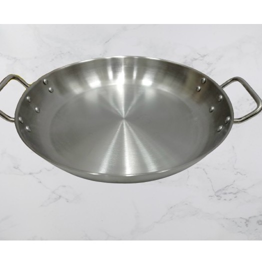 Chảo chiên bếp từ inox 2 quai 36 cm