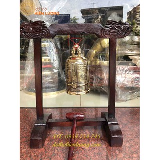 Chuông đồng có giá treo - Chuông đồng thờ cúng-Khánh thờ treo