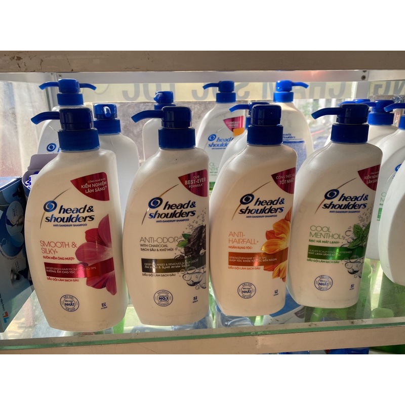 Dầu gội đầu head & shoulder Suôn mềm/ Than hoạt tính/Ngăn rụng tóc / Bạc hà 625ml