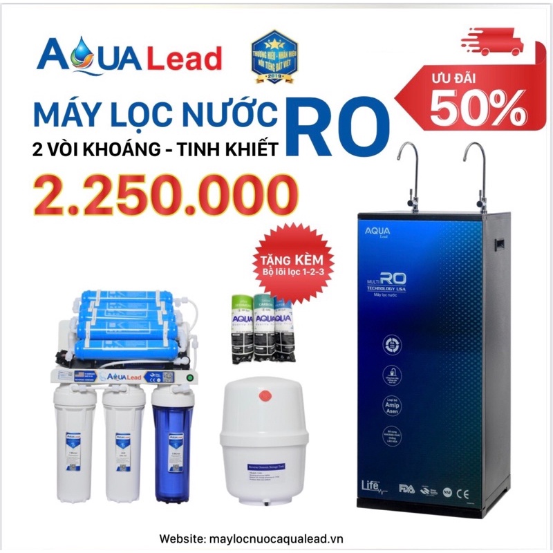 Máy lọc nước RO Aqua lead hai vòi từ 8-11 cấp