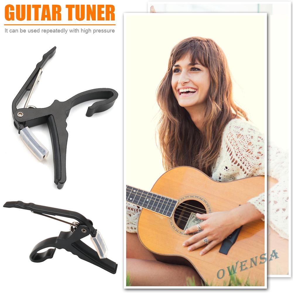 『ow#Metal Acoustic Guitar Capo Tone Adjusting Clamp for Folk Classical Guitar☆