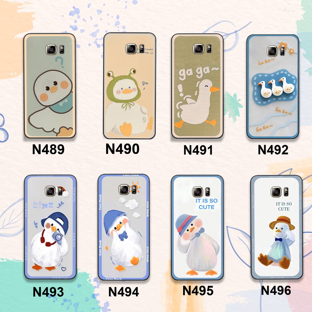 Ốp Samsung Note 5 / 6 / 7 bộ hình cute dễ thương gấu thỏ xinh xắn vẽ tay lạ mắt
