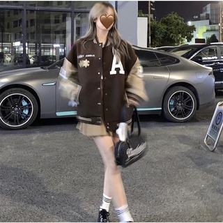 Áo khoác bomber chữ A ( kèm ẢNH THẬT - bảng size )