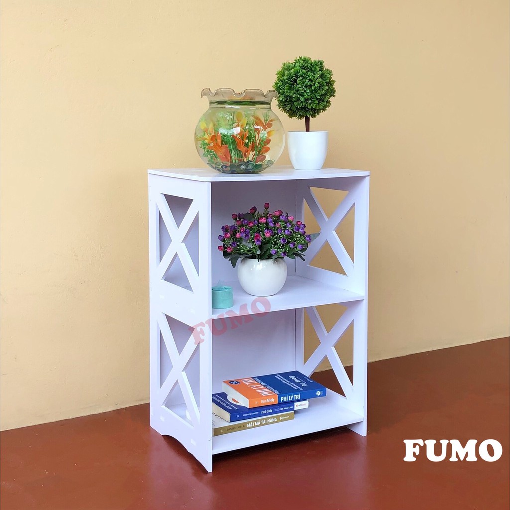 FUMO Tủ Kệ đầu Giường Gỗ Nhựa PVC Cao Cấp 60 x x40 x 30cm Lắp Ghép Tiện Lợi SP033