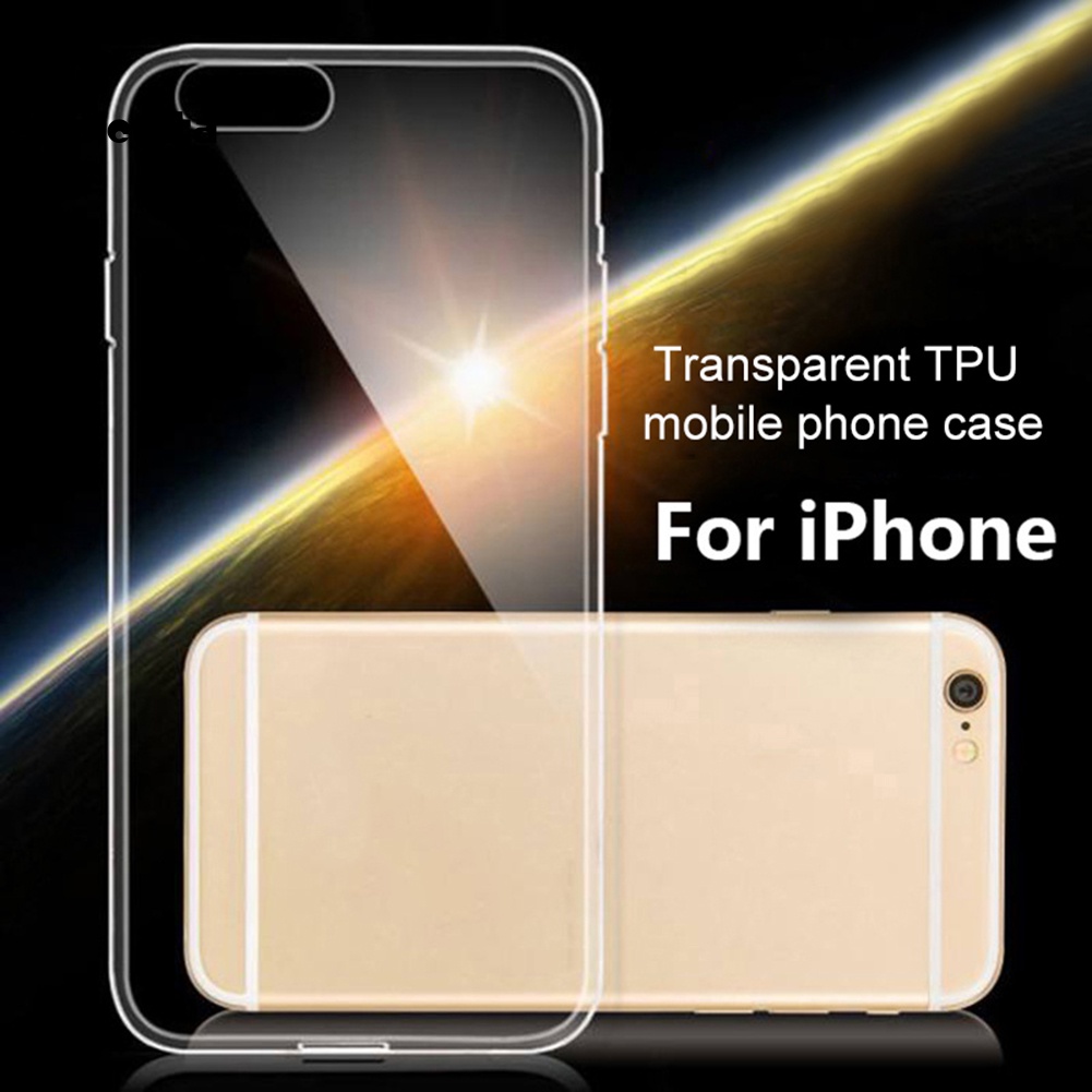 Ốp Điện Thoại TPU Siêu Mỏng Màu Trong Suốt Cho iPhone X/XS/XS Max/7/8/7P/6/6S