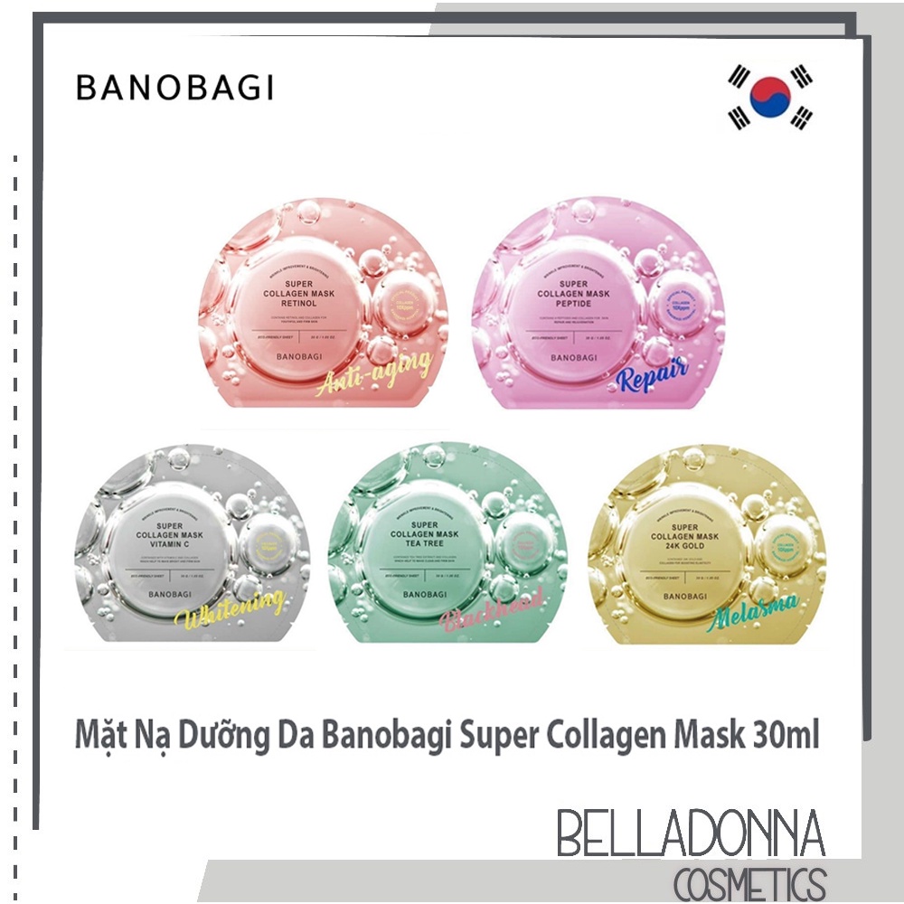 [CHÍNH HÃNG] Mặt Nạ Dưỡng Da Banobagi Super Collagen Mask 30ml