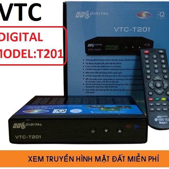 Đầu thu kỹ thuật số - đầu thu mặt đất VTC T201 - Thiết bị số VTC 201