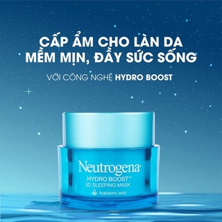 Mặt Nạ Ngủ Cấp Nước Neutrogena VEGE ORGANIC Hydro Boost 3D Sleeping Mask Fullsize 50g dưỡng ẩm dưỡng da làm mềm