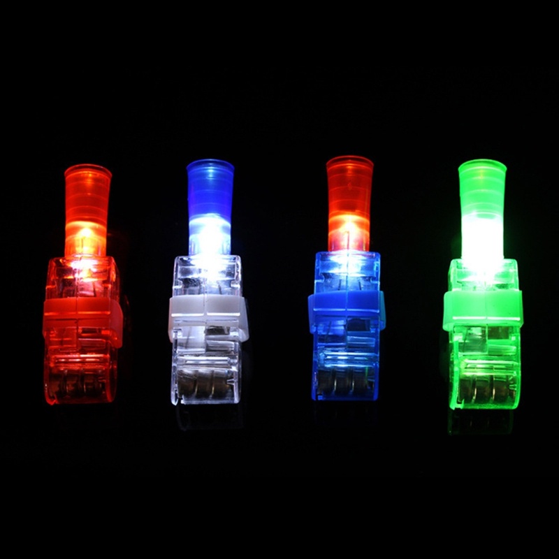 QQ Bộ 10 Đèn LED Đeo Ngón Tay Hóa Trang Nhân Vật Hoạt Hình Trong Phim Accs Newyear