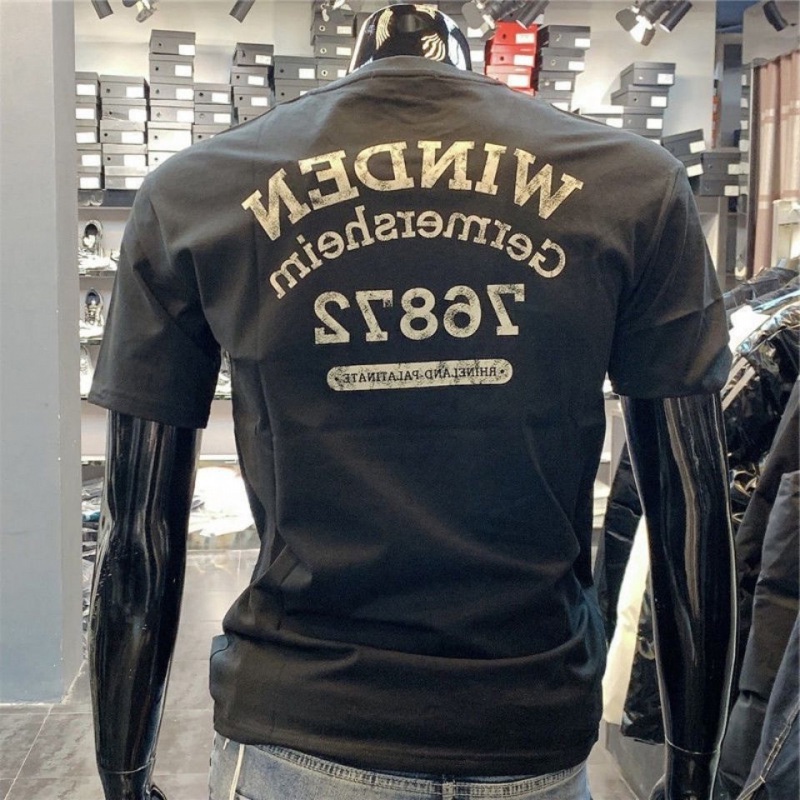 Áo Thun Cotton Tay Ngắn Cổ Tròn In Họa Tiết Phong Cách Châu Âu Thời Trang Mùa Hè Cho Nam