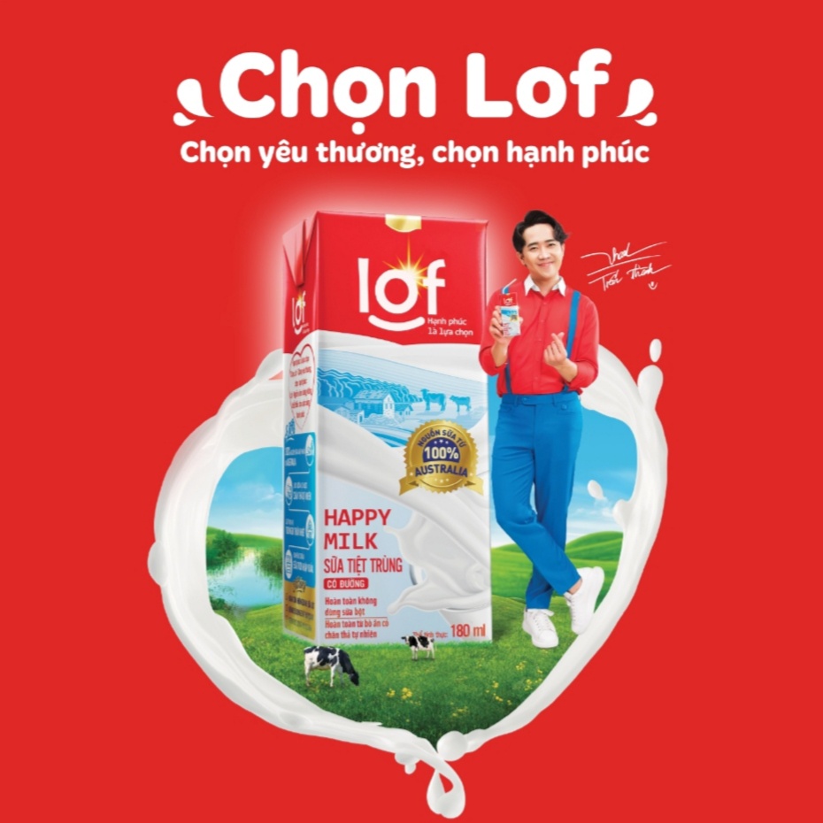 LOF HAPPY FRESH MILK SỮA TƯƠI NGUYÊN CHẤT