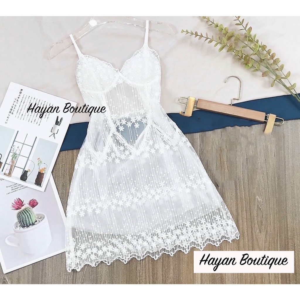 HT67 Váy ngủ sexy pha lê siêu đẹp tặng CHÍP, đầm ngủ ren mềm mại quyến rũ Haayan Boutique HT67 | BigBuy360 - bigbuy360.vn
