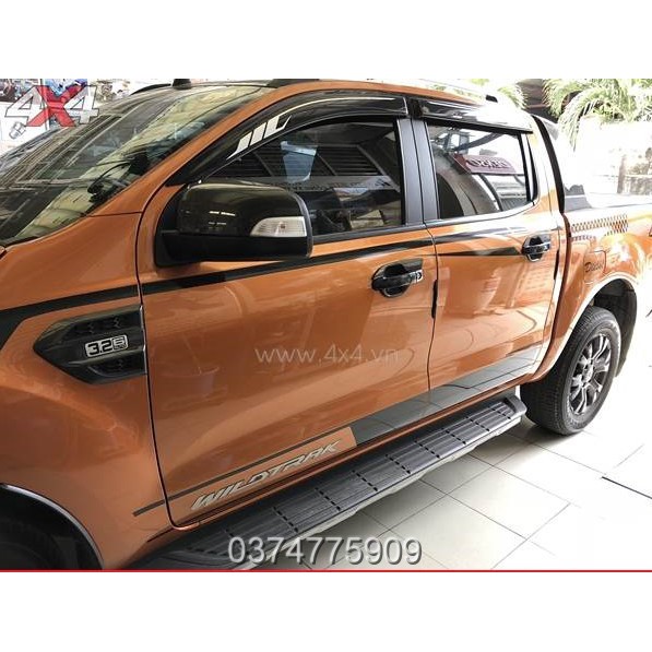 Ốp tay - Hõm cửa  Ford Ranger 2016 - 2019 nhựa đen chống xước