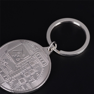 Móc khóa hình Bitcoin màu vàng độc đáo
