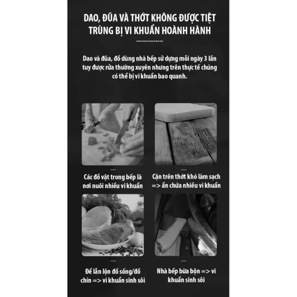 Máy Sấy Khô Tiệt Trùng UV Dao - Kéo - Thìa - Đũa thớt RA-910