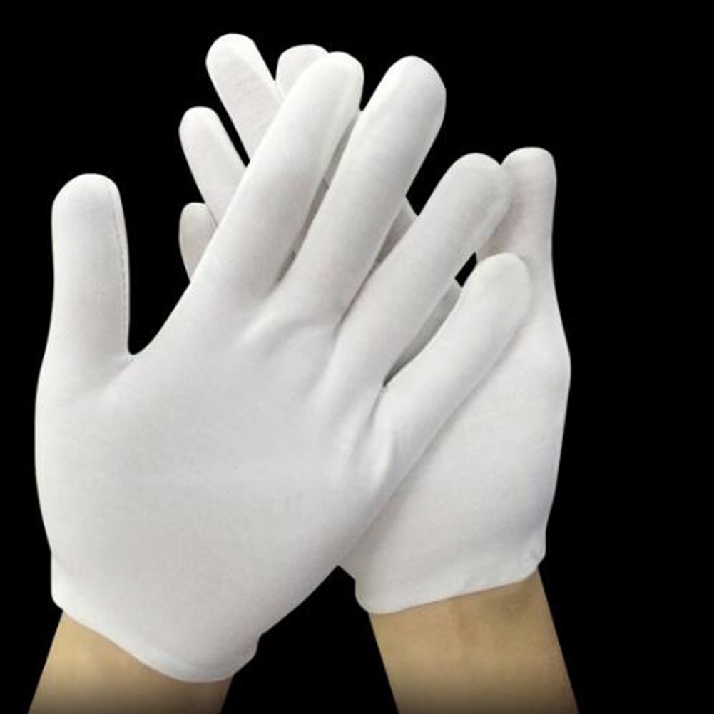 Đôi găng tay bằng cotton màu trắng cho người đi làm