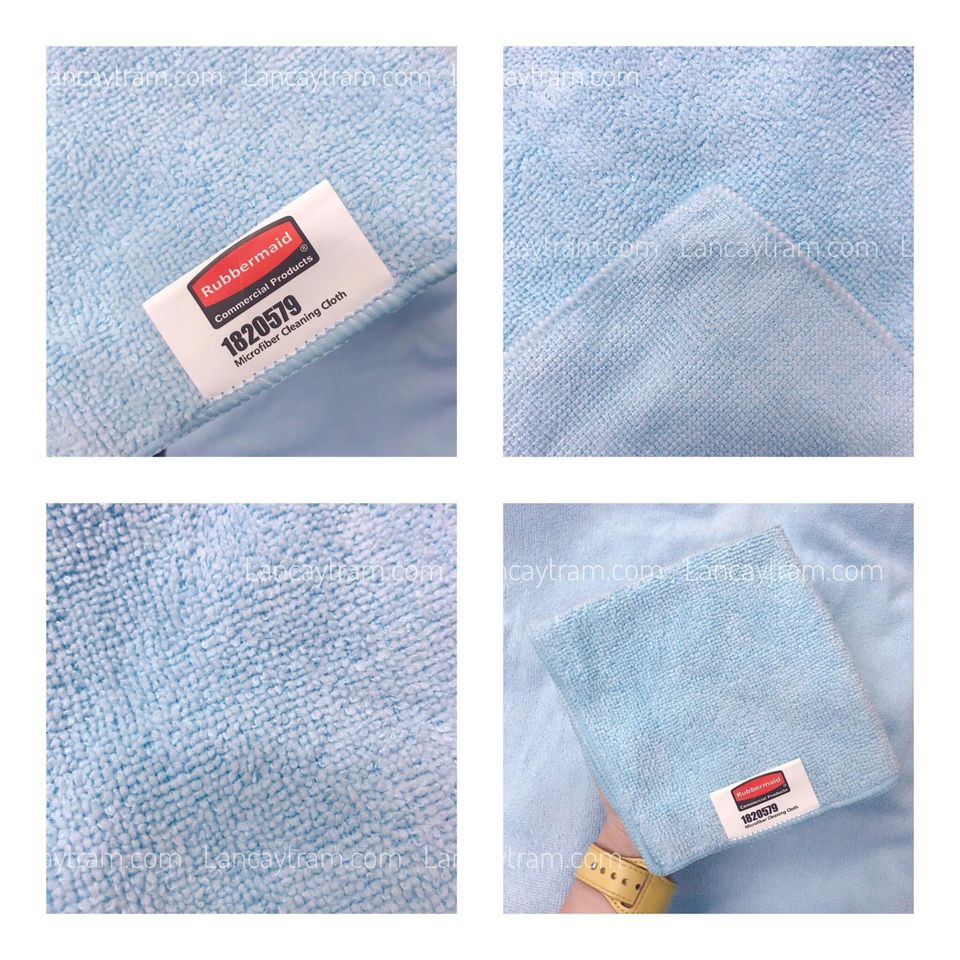 COMBO 5 KHĂN LAU ĐA NĂNG NĂNG RUBBERMAID HYGEN SANITIZER SAFE MICROFIBER CLOTH MỸ