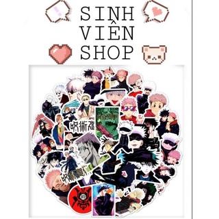 Stickers Jujutsu Kaisen Anime Manga Nhật Bản 50 miếng