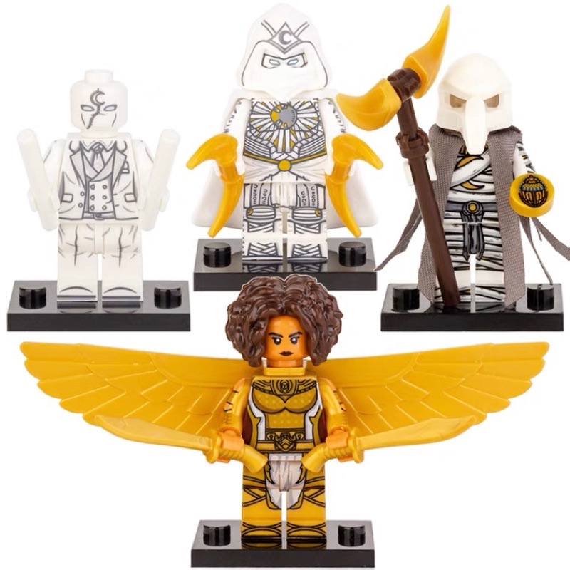 Mô hình LEGO Marvel MOON KNIGHT trang trí bàn học, kệ sách, góc học tập, góc Gaming...