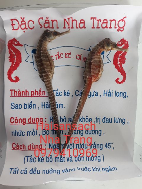 [Mã GROSALE2703 giảm 8% đơn 250K] 2 con cá ngựa size đại 14-16cm. Hải mã Nha Trang