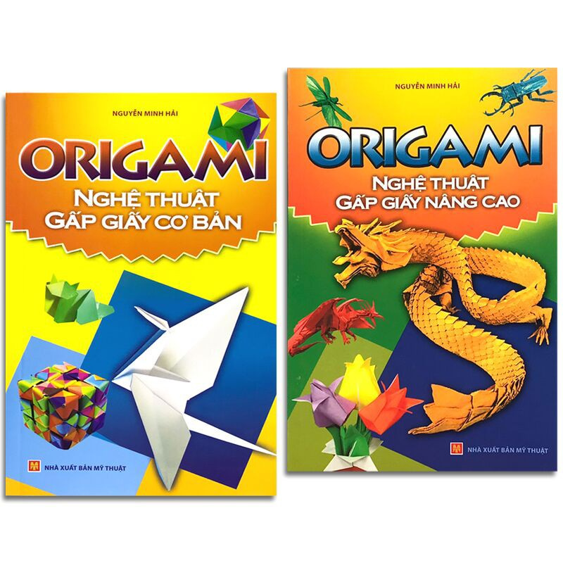 Sách - Origami - Nghệ Thuật Gấp Giấy Cơ Bản + Nâng Cao (Bộ 2 Quyển)