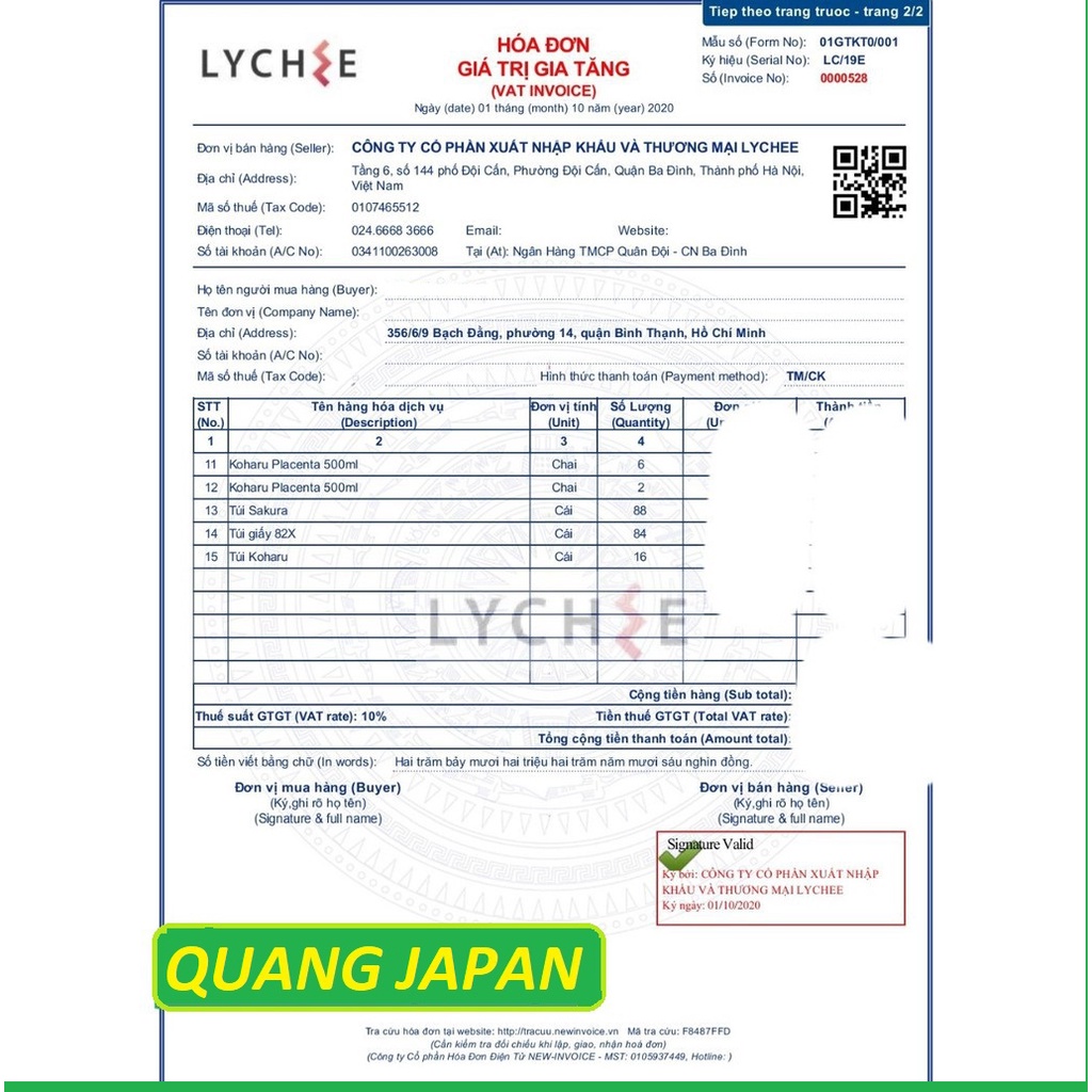 The collagen tươi Collagen yến tươi Koharu nhật bản