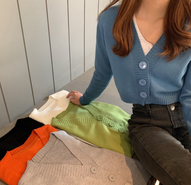 Áo khoác cardigan dệt kim mỏng thời trang xuân thu cho bạn nữ | BigBuy360 - bigbuy360.vn