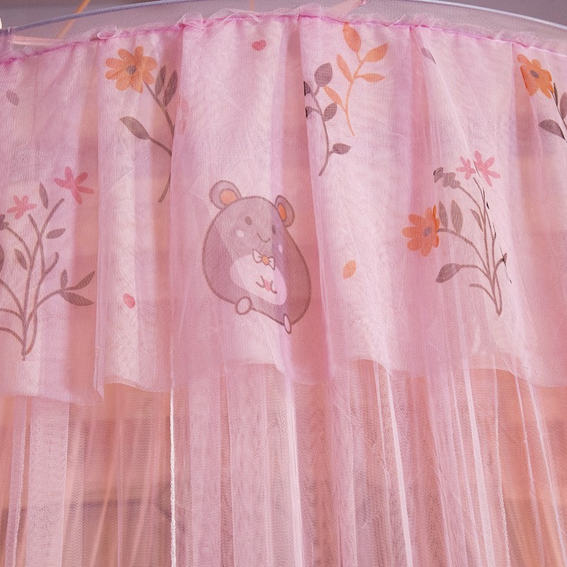 Mùng chống muỗi được thiết kế theo phong cách công chúa cho giường bé