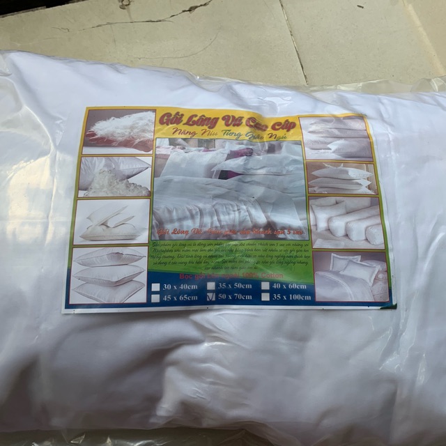 Gối lông vũ 50x70cm
