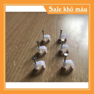 Nẹp dây F12 túi 100 cái kích thước đủ cho 1 dây liền nguồn camera